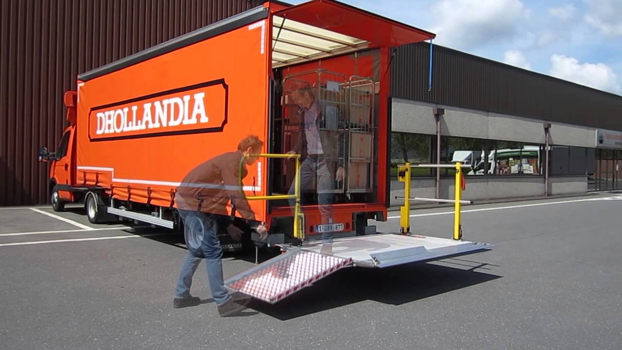 DHOLLANDIA DHLM.10 loading with side ramp YouTube