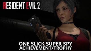 Resident Evil 2 - One Slick Super-spy Achievement/Trophy - Use only EMF Visualizer (Ada