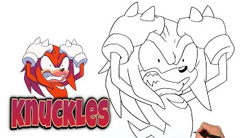 How To Draw KNUCKLES THE ECHIDNA | Sonic The Hedgehog #knuckles #knucklestheechidna
