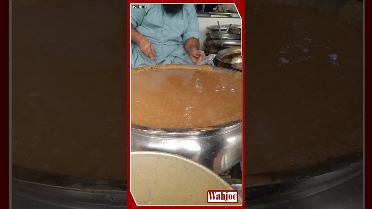 Javed Nihari | Street Food karachi | Delecious & Spicy Nihari | Wahjoc Food