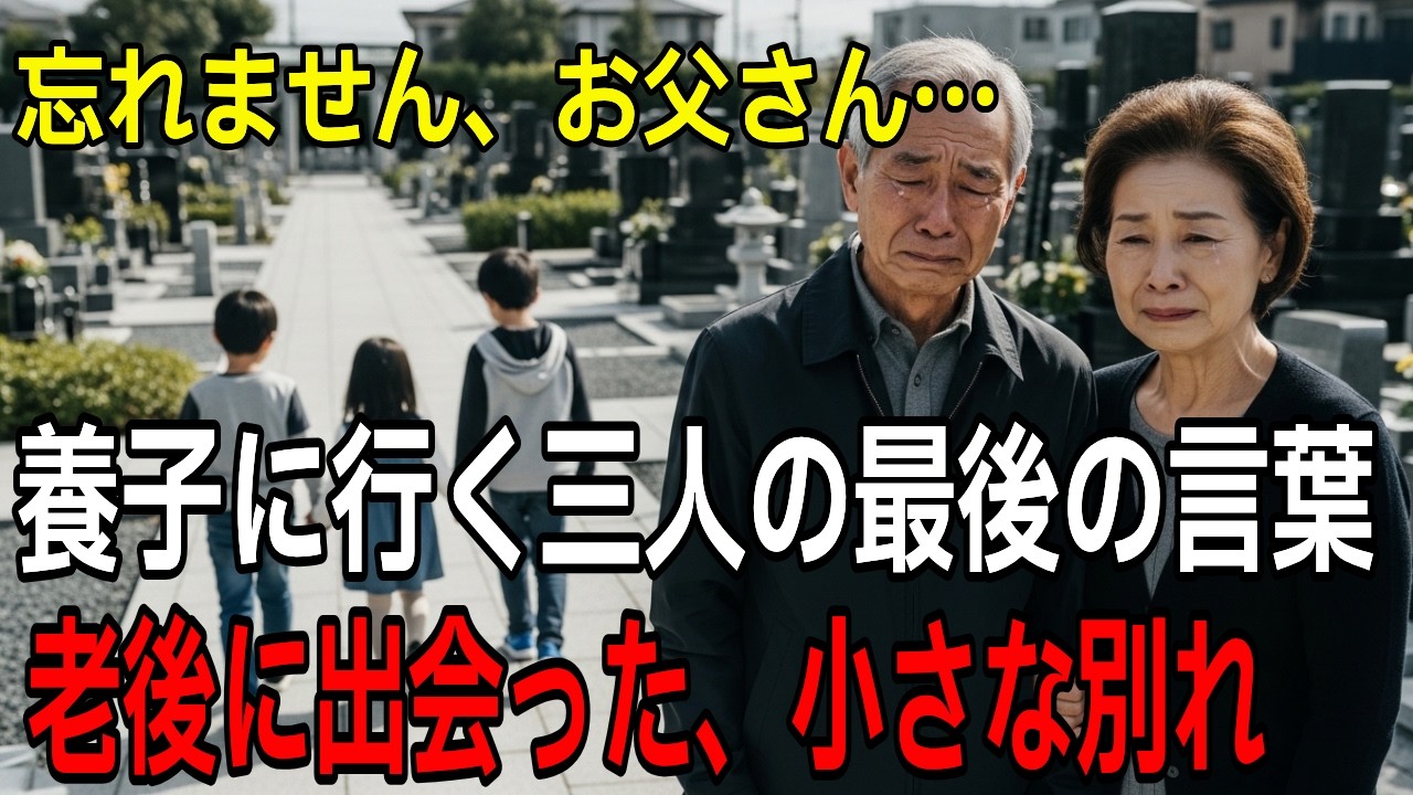 [ 泣ける話]「外国に行っても忘れません…孤児三人の言葉に、息子の命日で億万長者夫婦が号泣した理由」老後、墓地で出会った三人きょうだい──忘れられなかった父の名前