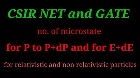No. of microstate in phase space