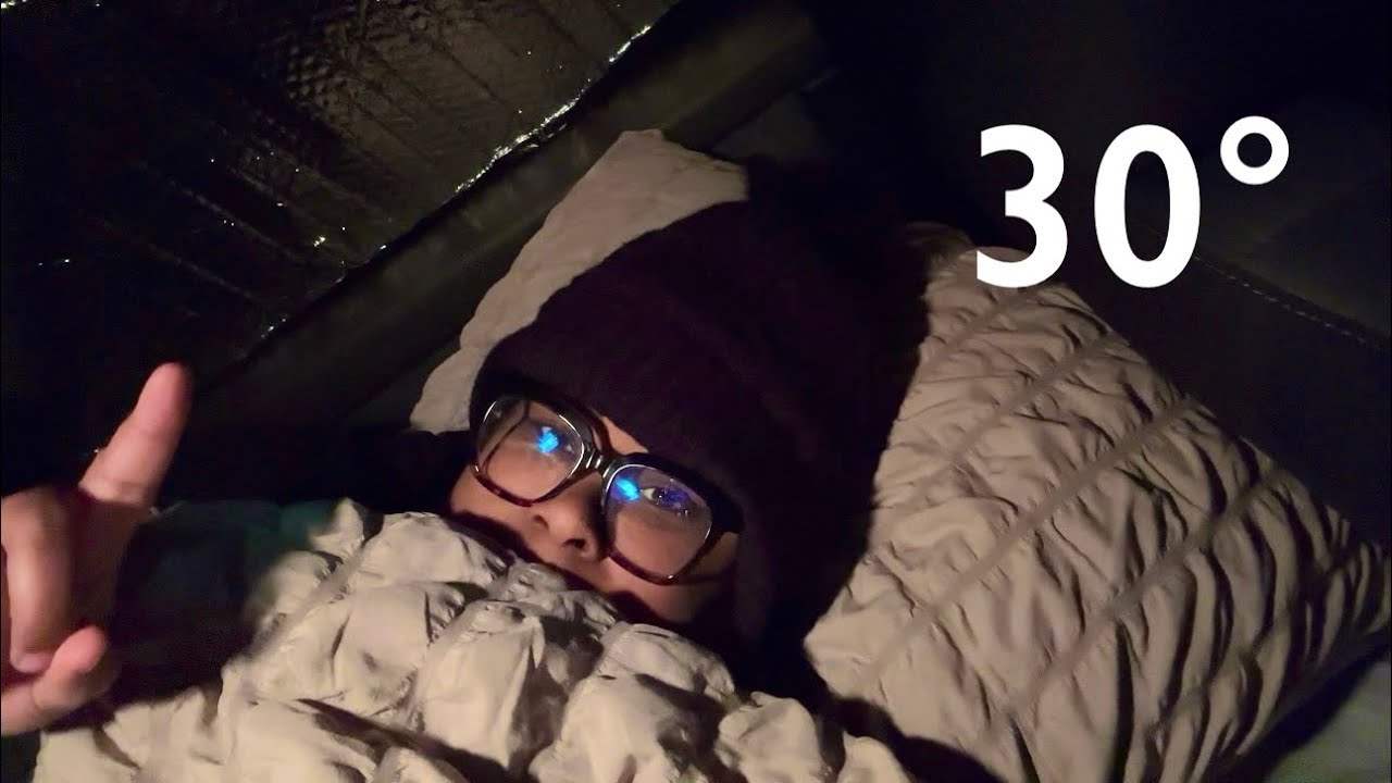 First night living in my SUV in 30 degrees with no heat 🥶 