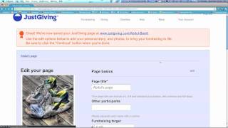 How to create your justgiving page for cycle4charity