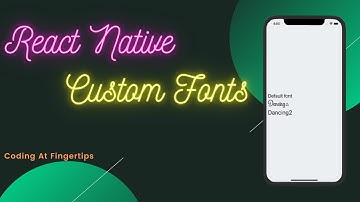 React Native Custom Fonts