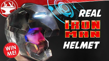 Metal Iron Man Helmet WITH DISPLAY!