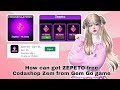 [Free Zem Events] How can get ZEPETO Codashop Zem reward from Gem Go game