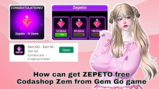 [Free Zem Events] How can get ZEPETO Codashop Zem reward from Gem Go game screenshot 4