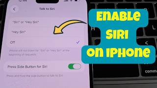 How to Enable Siri on iPhone (iOS 26.2)