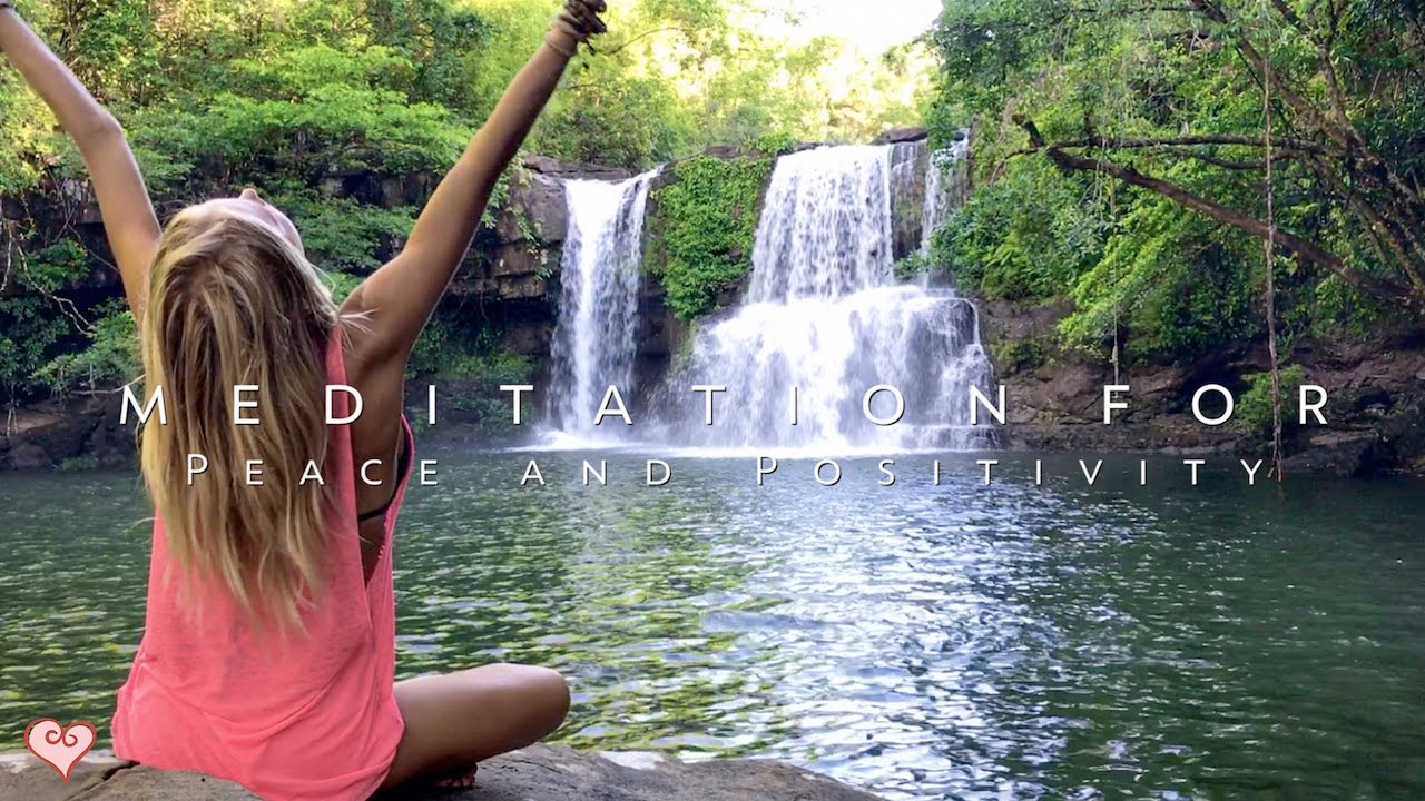⁣Meditation For Positivity & Peace ♥ Guided Meditation - Klong Chao Waterfall