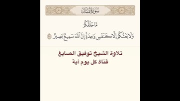#تلاوة #الشيخ #توفيق_الصائغ من #سورة #لقمان