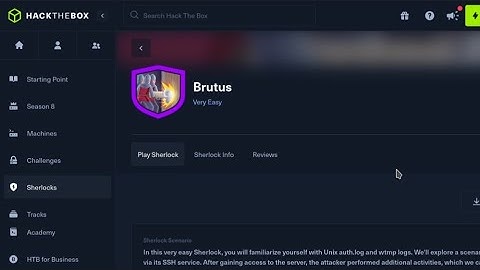 Brutus Sherlocks Walkthrough - HTB