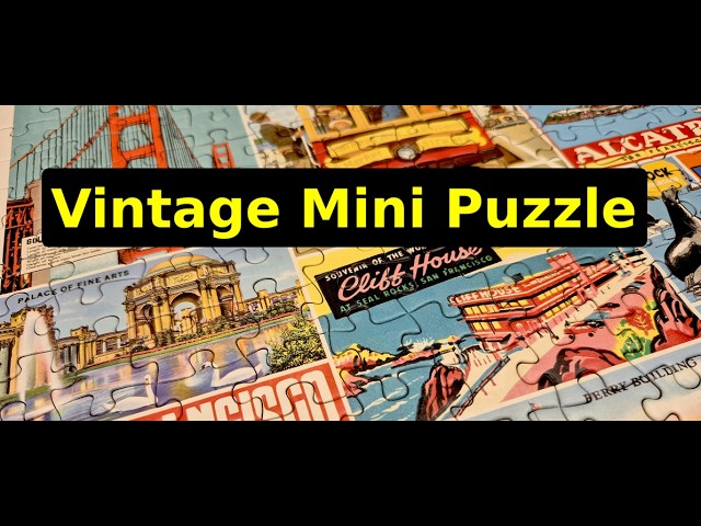 Vintage Puzzle (240pcs) San Francisco - YouTube