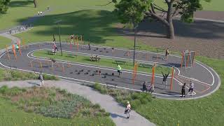 Obstacle course - Outdoor Fitness Design Idea by KOMPAN