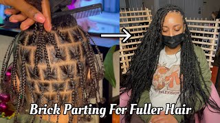 How To: Brick Parting Method | The Key To Full Hairstyles