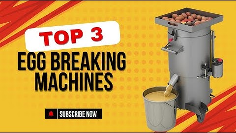 Best Centrifugal Egg Breaking Machines