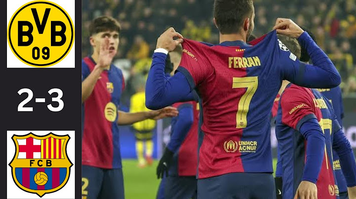 Borussia Dortmund vs Barcelona 2-3 Highlights