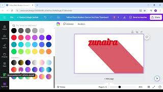 Long Shadow Text Effect In Canva#tutorial #canvatips #canva #logo #design #canvadesign #viralvideos