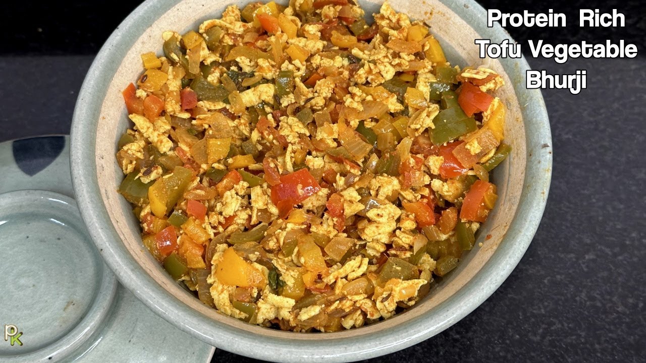 Protein Rich Tofu Bhurji Tofu Vegetable Stir Fry YouTube