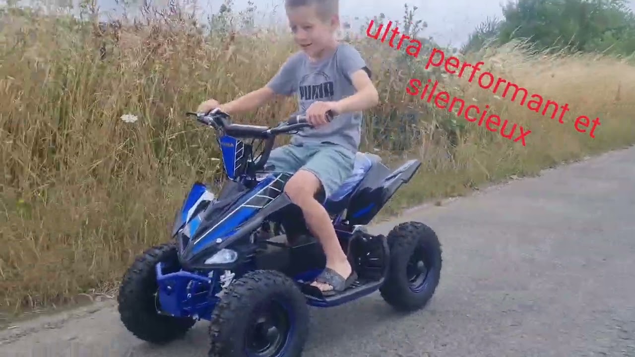 quad électrique 800w 36 volts haute performance python ultra clé de bridage 3 vitesse jusqu'à 30kmh