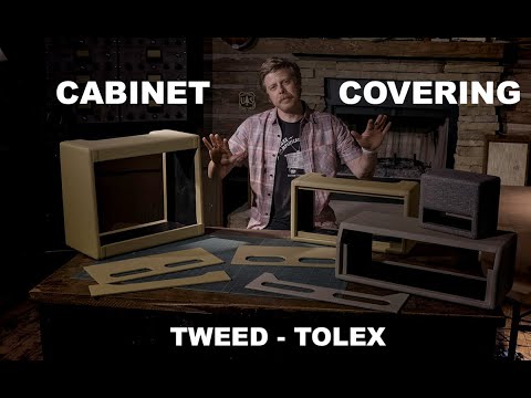 Covering Guitar Amp Cabinets in Tweed or Tolex - Sizing, Cutting, Gluing, Applying, Cutting Corners