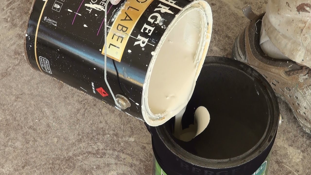 how to strain paint without a strainer