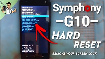Symphony G10 Hard Reset || password, pin, pattern unlock easily || Service Mobile Life