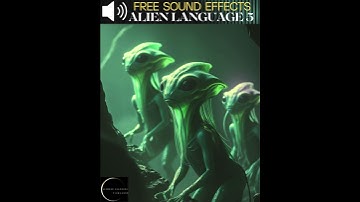 ALIEN LANGUAGE SOUND EFFECT 4 #aliensound #aliens #freesoundeffects  #effettisonori #sound #shorts