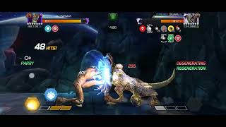 Alliance war node 37 lizard vs warlock #mcoc 