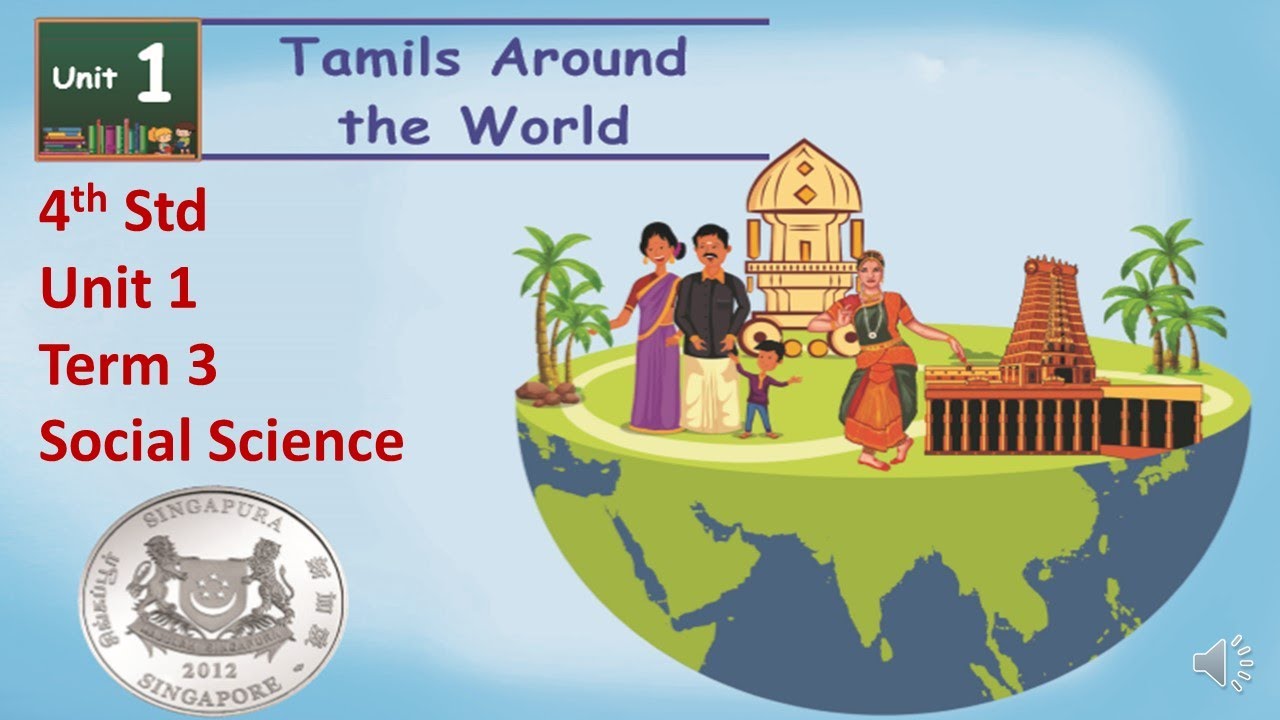 Tamils around the world 4th Std Term 3 Unit 1 Social Science YouTube