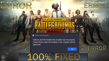 PUBG  Emulator Failed To Start Error 100% FIXED(ERROR  launch error)
