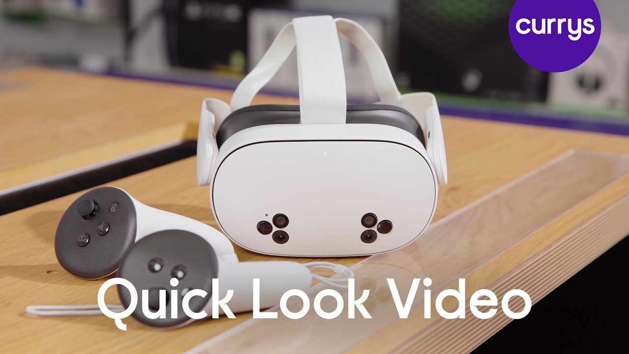 Meta Quest 3S 128GB Mixed Reality Headset and Controllers - Quick