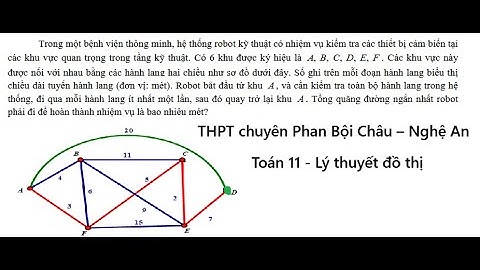 THPT Chuyên Phan Bội Châu: Trong một bệnh viện thông minh, hệ thống robot kỹ thuật có nhiệm vụ kiểm