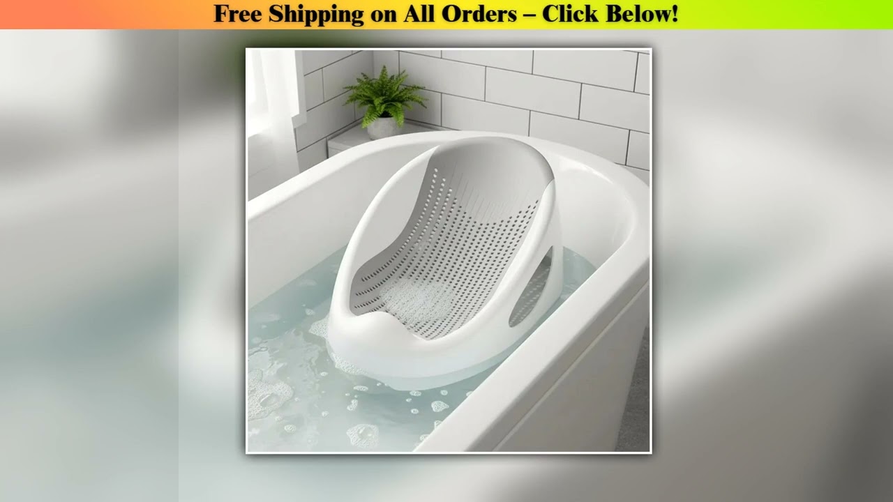 Baby Bath Tub Silicone Mesh Support Non Slip Base Baby Swimming Bathtub household Soft Touch