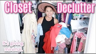 Hoarder Status HUGE Closet Declutter & Organize! It's Giving Minimal. I'm Coming Back To Life!