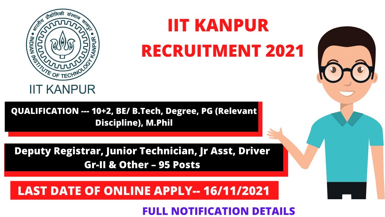 IIT KANPUR RECRUITMENT 2021 | IIT KANPUR JUNIOR ASSISTANT SYLLABUS | IIT KANPUR | IIT KANPUR VACANCY