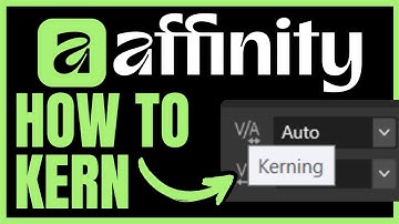 How To KERN In Affinity Designer (QUICK & EASY) 2025
