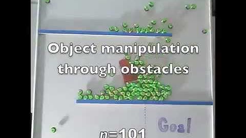 Massive Uniform Manipulation: Large Populations, Simple Robots, Common Input
