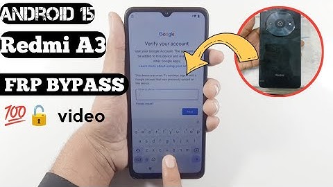 Redmi A3 / A3x FRP Bypass Android 15 — WITHOUT PC | 100% Working