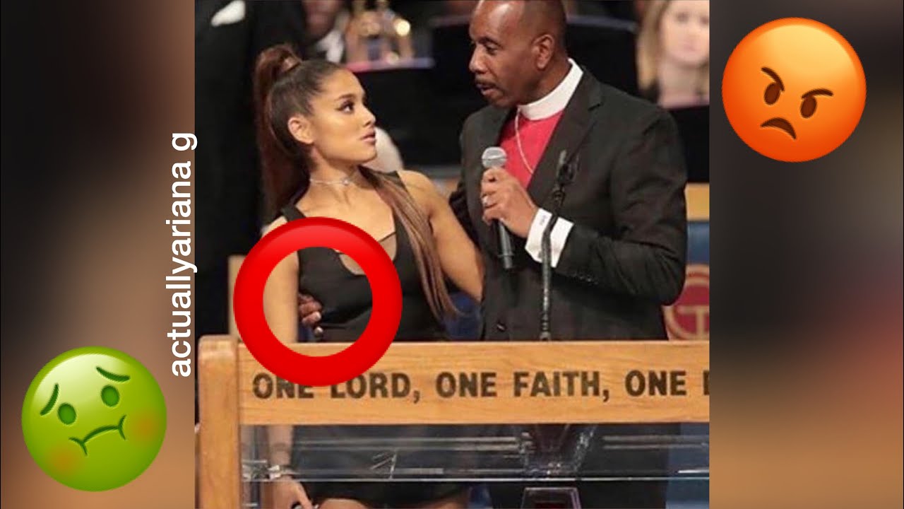 PASTOR INAPPROPRIATELY TOUCHING ARIANA GRANDE AT ARETHA FRANKLIN’S ...