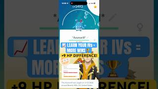 IV’s MATTER in GBL! Check the HP and COMPARE between the 2!😮 #pokemongo #shorts #gbl #pokemon #fyp