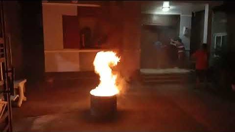 Công an xã Vĩnh Gia diễn tập phòng cháy chữa cháy