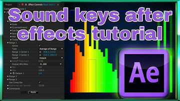 Audio spectrum & sound keys after effects tutorial