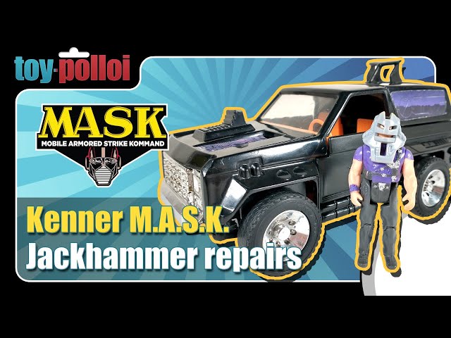 Kenner M.A.S.K Jackhammer with box and instructions. Box is