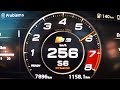 2018 Audi S3 Sportback 2.0 TFSI 0-100 kmh kph 0-60 mph Tachovideo Beschleunigung Acceleration