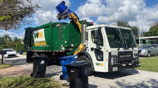 Waste Management Mack LR Heil Python Tipping Fort Lauderdale Recycle