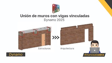 DYNAMO 2025 - UNIÓN DE MUROS CON VIGAS VINCULADAS CON UN CLICK 👨‍🏫👍