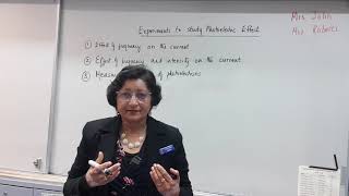 Y13 Experiments to study Photoelectric effect Y13 Experiments to study Photoelectric effect