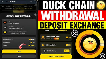 Duck Chain Token Deposit To Exchange Process | Duck Chain Withdrawal  | Duck Chain Listing Date