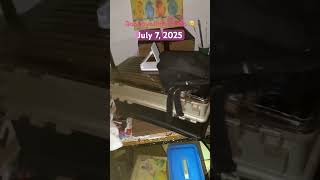 The TS Chantal flood July 7, 2025. Watch this space for an update! #artist #studio #flood